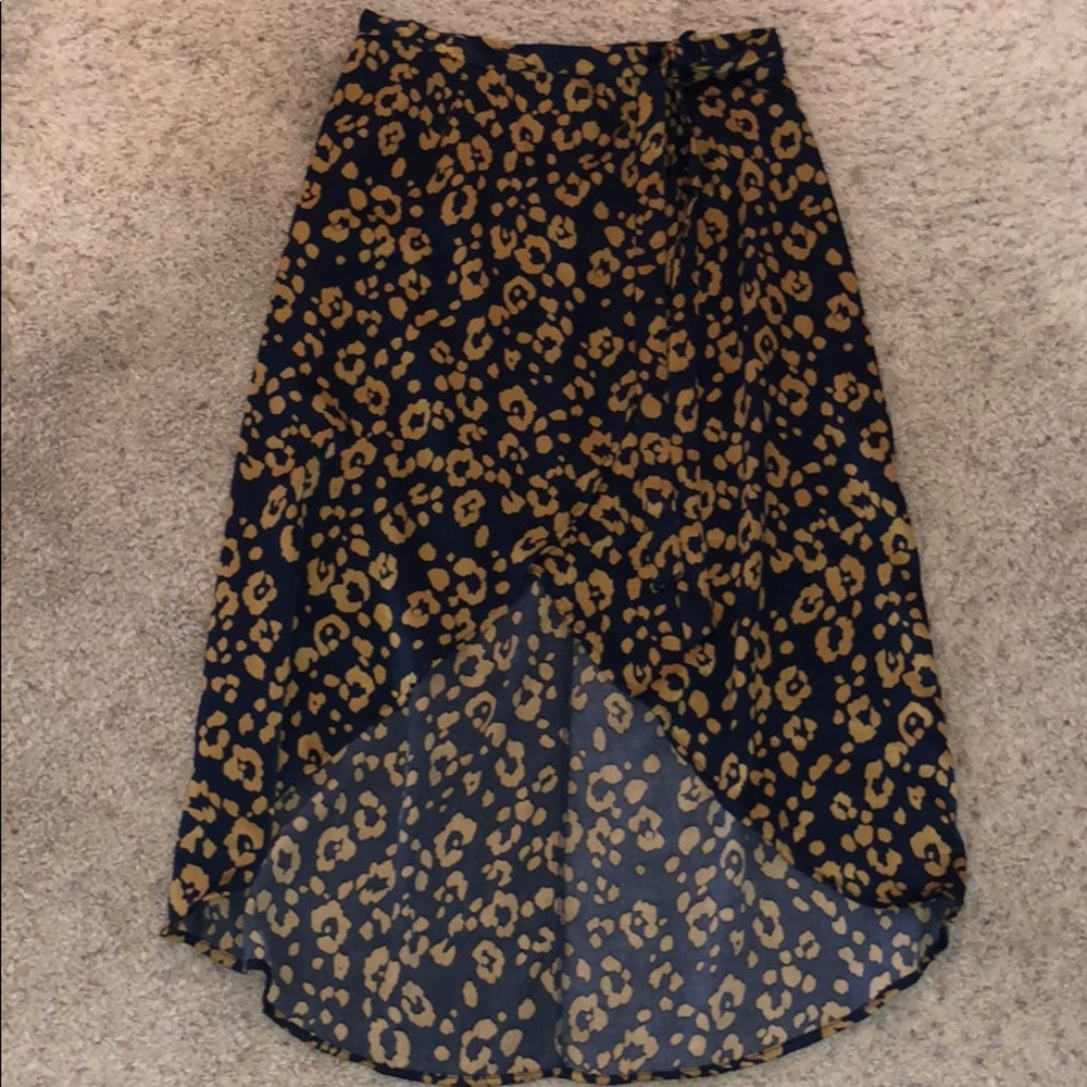 Midi wrap skirt